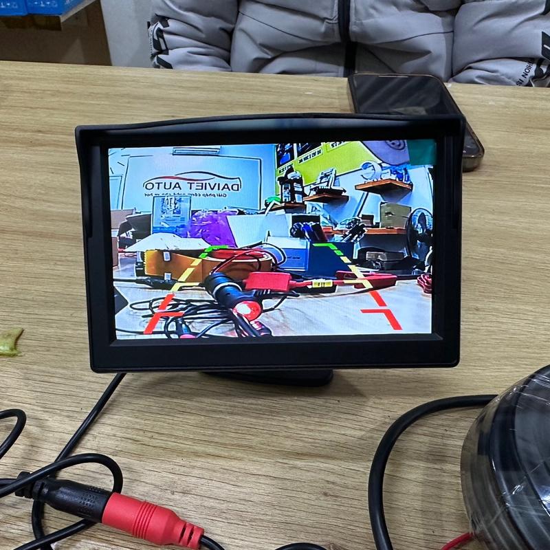 Bộ Cam Lùi xe tải màn 5inch mắt led - Nguồn cắm tẩu xe - Dây Nối cam lùi 10 Mét 1