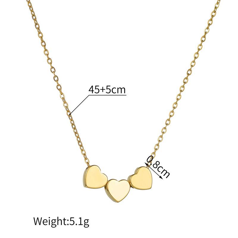 Vòng Cổ Trái Tim, Chất Liệu Thép Không Gỉ, Mạ Vàng 18K, Dành Cho Nữ, Thiết Kế Độc Đáo Phong Cách Đơn Giản, Dễ Phối Đồ, Phụ Kiện Dây Chuyền Xương Đòn Sản Phẩm Mới 4