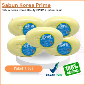 PAKET 5 IN 1 Sabun Korea Kuning Sabun Pemutih Badan Original BPOM Mandi Memudarkan