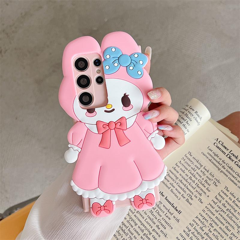 Product Introduction of Cartoon Casing For Samsung Galaxy A55 A35 A25 A15 A24 A23 4G A54 A34 A73 A53 A33 A13 A14 A22 A32 5G Phone Case Soft TPU 3D Cute Melody Wing Bear Anti-falling Silicone Protective Cover 20