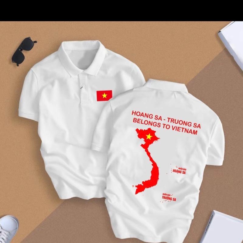 Áo polo K-love bản đồ Việt Nam, chất liệu polyeste, thoáng mát, co dãn, không nhăn không xù - Shirt, Menswear 4