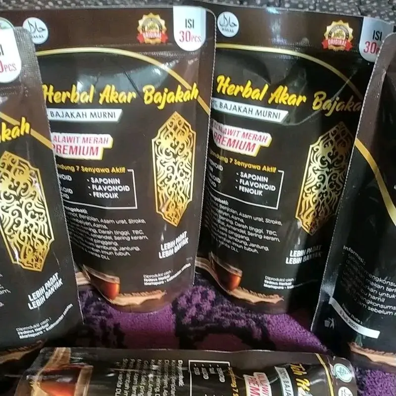 Teh herbal bajakah asli Kalimantan isi 30 kantong bunga