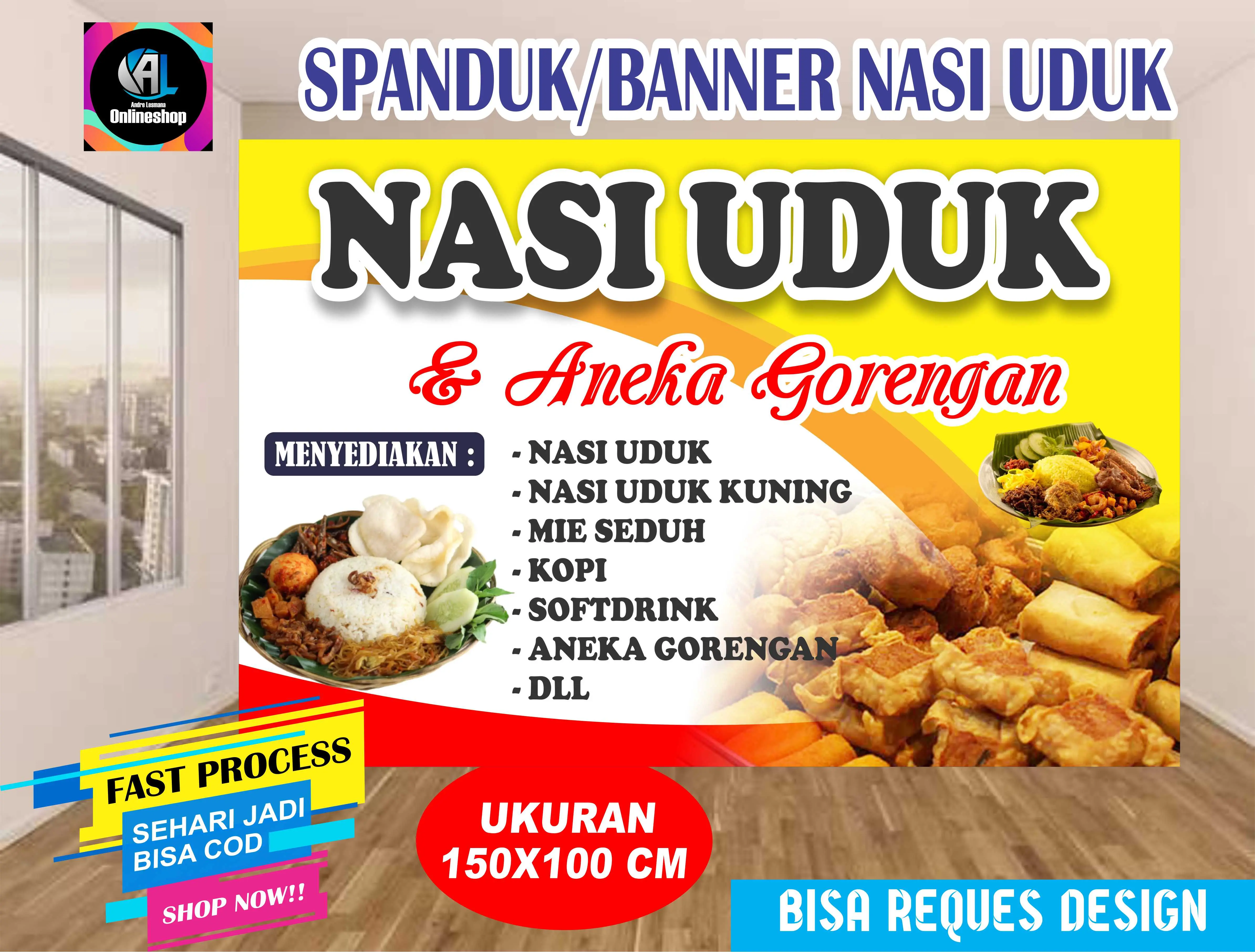 Spanduk, Banner Nasi Uduk Keren