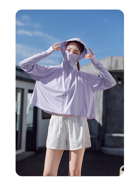 Product Introduction of Ice Silk Sun Protection Clothing Women's Loose Breathable Cloak UV-Proof Sun-Proof Thin Coat Sun-Protective Clothing 17