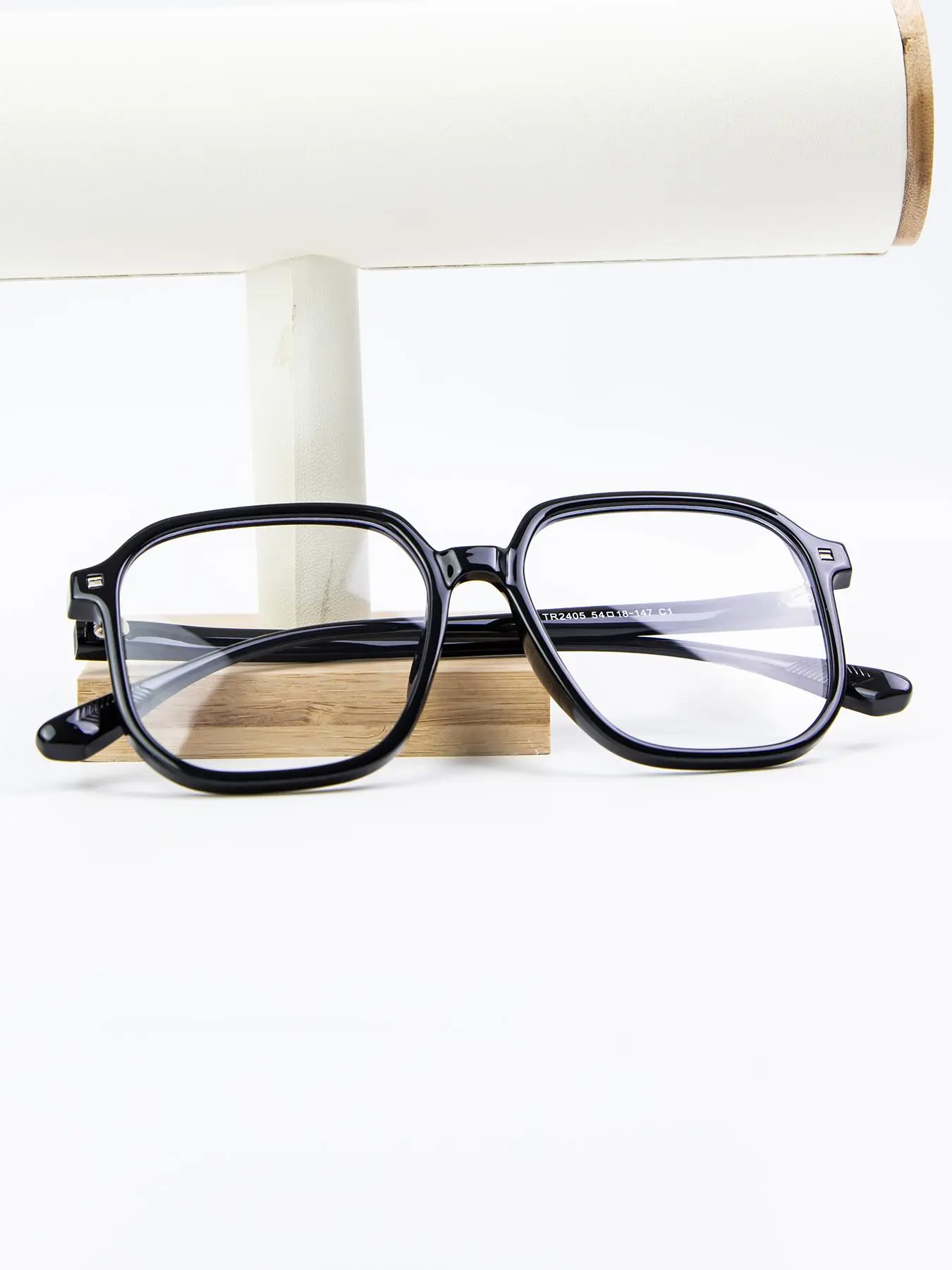 Simple Anti-blue Light Square Frame Eyeglasses for Women & Men, Fashion Eyeglasses for Work, Daily Clothing Decor, Perfect for Student Daily Use