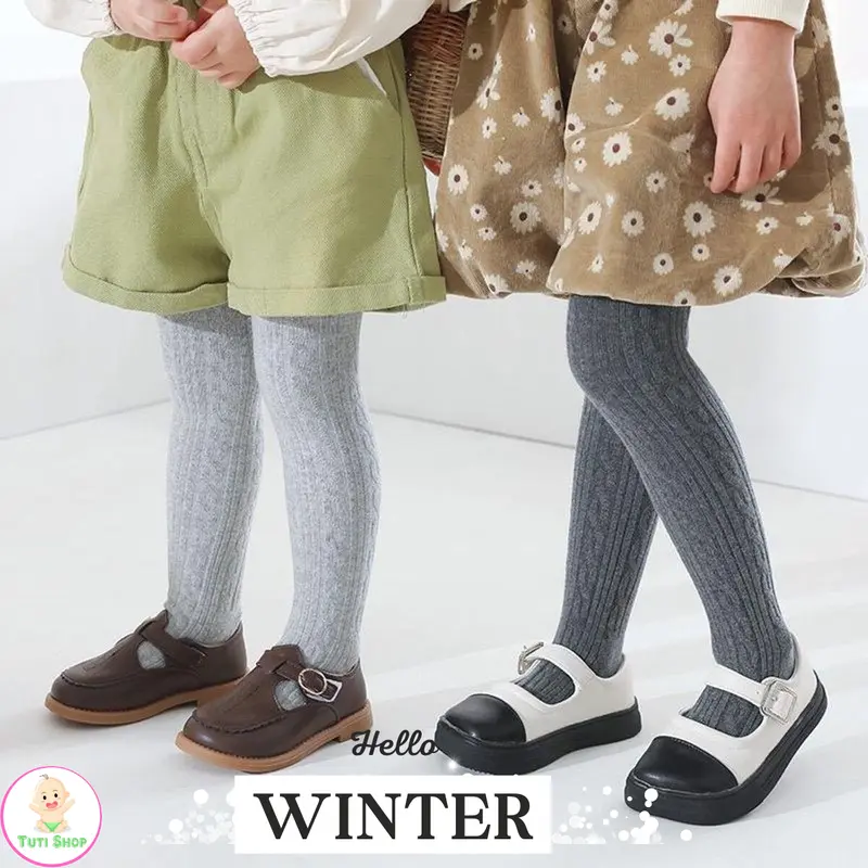 Quần tất len có bàn, quần legging, vớ quần,  quần tất cho bé gái từ 3 tháng đến 6 tuổi 1