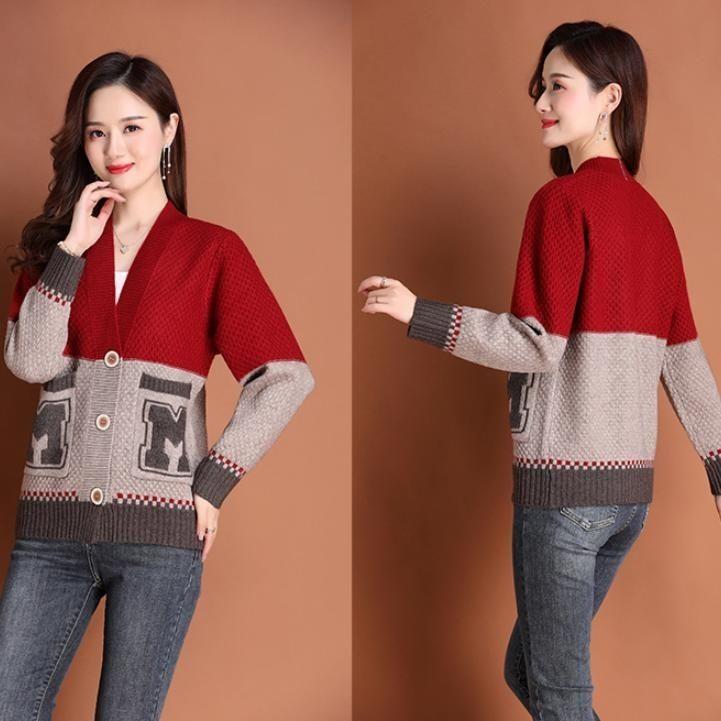 Áo Len Cardigan Dệt Kim, Dáng Rộng Vừa Vặn, Dễ Phối Đồ Dành Cho Áo Khoác Nữ 3