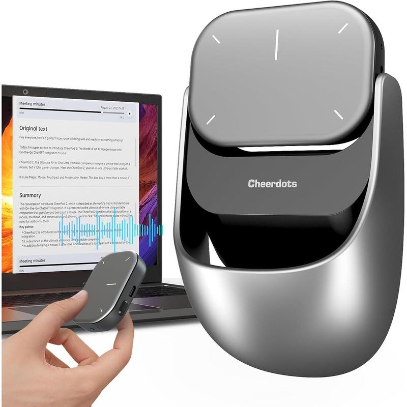 Registratore Vocale AI SOXOI Da 64 GB Con Trascrizione E Riassunto GPT-4o - Portatile, Magnetico, Per Conferenze E Chiamate