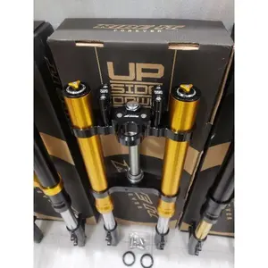 Usd Upside down Vixion merk RIDE IT full CNC bisa dipasang ke motor byson xabre scorpio mt15 r15 xsr 155 r25 ninja  verza cb 150 cbr 150 tiger megapro thunder rxking gl pro dll - Gold As Crome, Standar