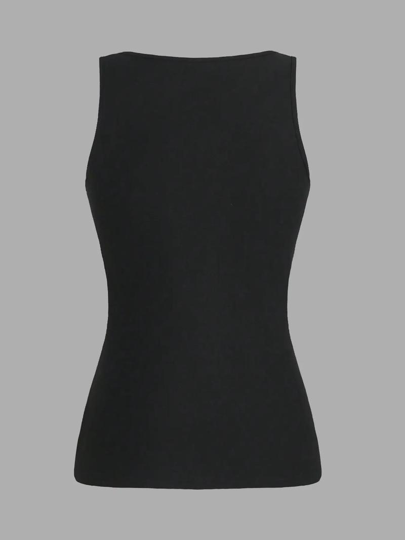 Product Introduction of Women's Solid Backless Racerback Tank Romper, Casual Comfy Sleeveless Skinny Romper for Summer, Ladies Clothes for Daily Wear 3