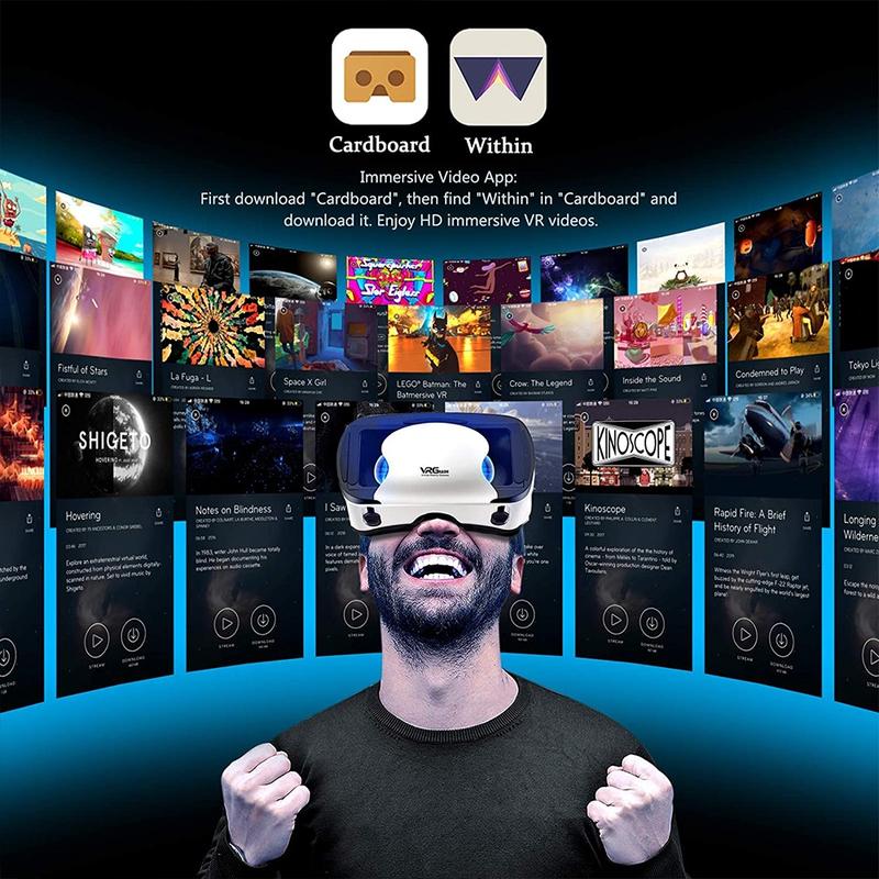 Product Introduction of Cermin mata VR realiti maya 3D, VRG Pro, dengan alat kawalan jauh Bluetooth tanpa wayar, Joy1 33