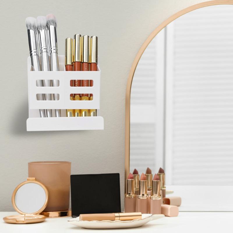 Product Introduction of Wall Mounted No-punching Storage Racks Household Bathroom Sundries Sorting Box Self Adhesive Plastic Kitchen Organizers Supplies 18