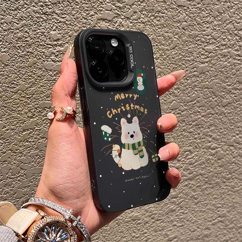 Khăn quàng cổ Tây Highland Puppy cho iPhone 17 16 15 trường hợp 14 13 11 7…