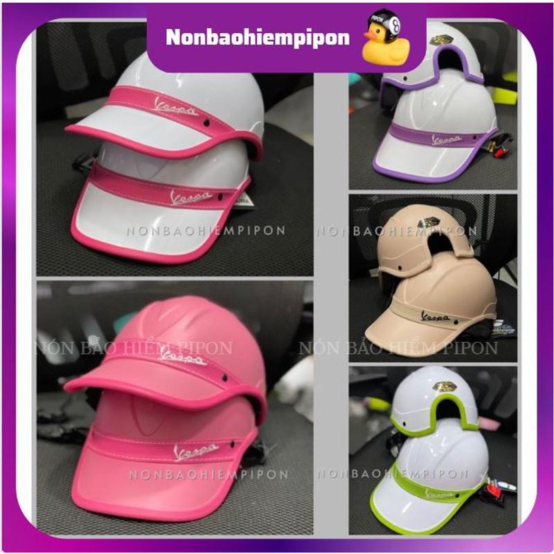 Nón bảo hiểm luoi trai Vespa cao cấp, Mũ bảo hiểm nón kết cá tính và sang trọng dành cho cả nam và nữ