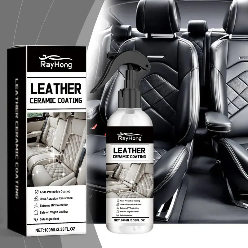 Automobile Leather Ceramic Coating Spray Leather Renovation Decontamination Brightening Maintenance Cleaning Polishing Spray