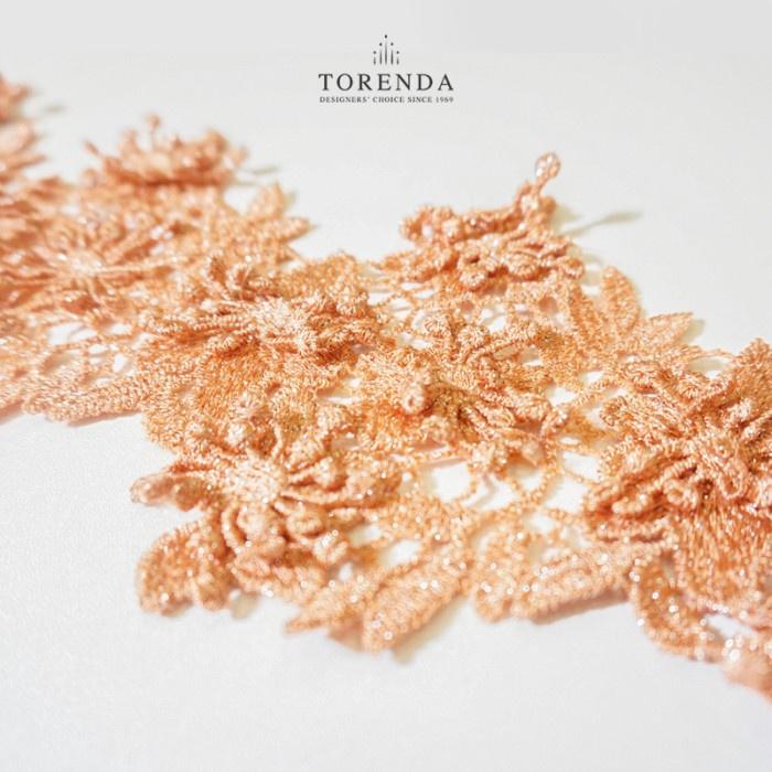 Gambar Torenda Renda Prada - Peach / Meter (KI.10600) dari Torenda Kota Administrasi Jakarta Pusat Tokopedia