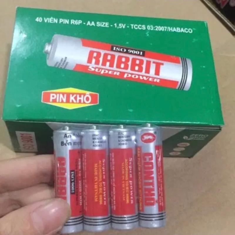 Pin con thỏ aa 40 viên