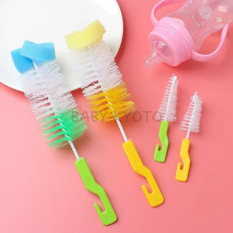 BK Sikat Pembersih Botol Dot Susu Sedotan Bayi 2in1 Baby Bottle Nipple Brush Serbaguna Multifungsi 1
