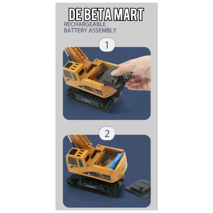 Mainan Rc truck Beko excavator Remote Anak Baterai Bergerak 3