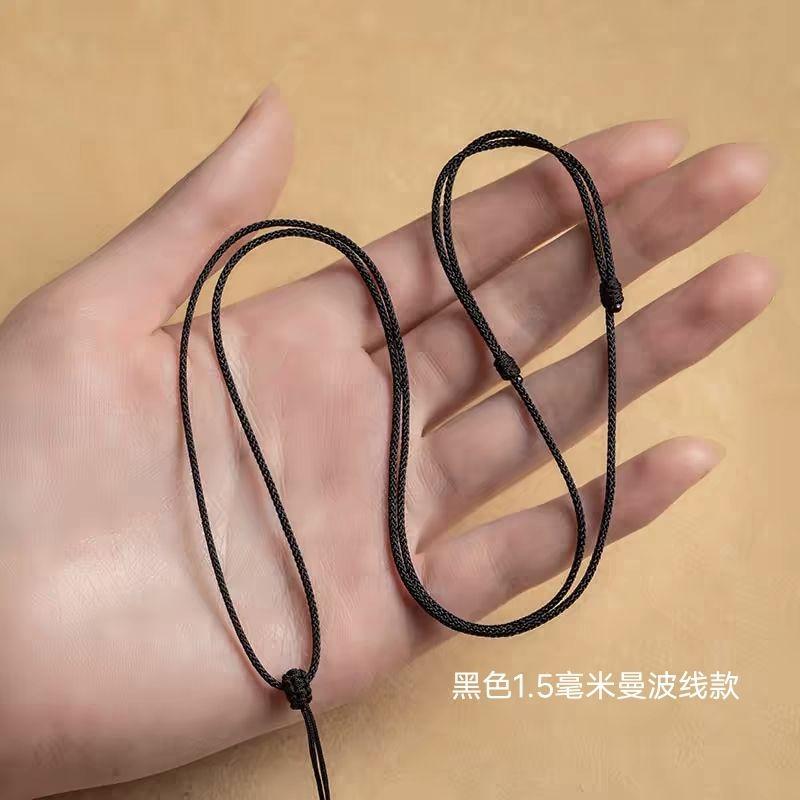 Product Introduction of Dây Đeo Buộc Mặt Dây Chuyền Ngọc Bích, Dây Vòng Cổ Màu Đen, Chất Liệu Chu Sa, Dệt Tay Cao Cấp, Dây Đeo Cổ Nam Và Nữ 7