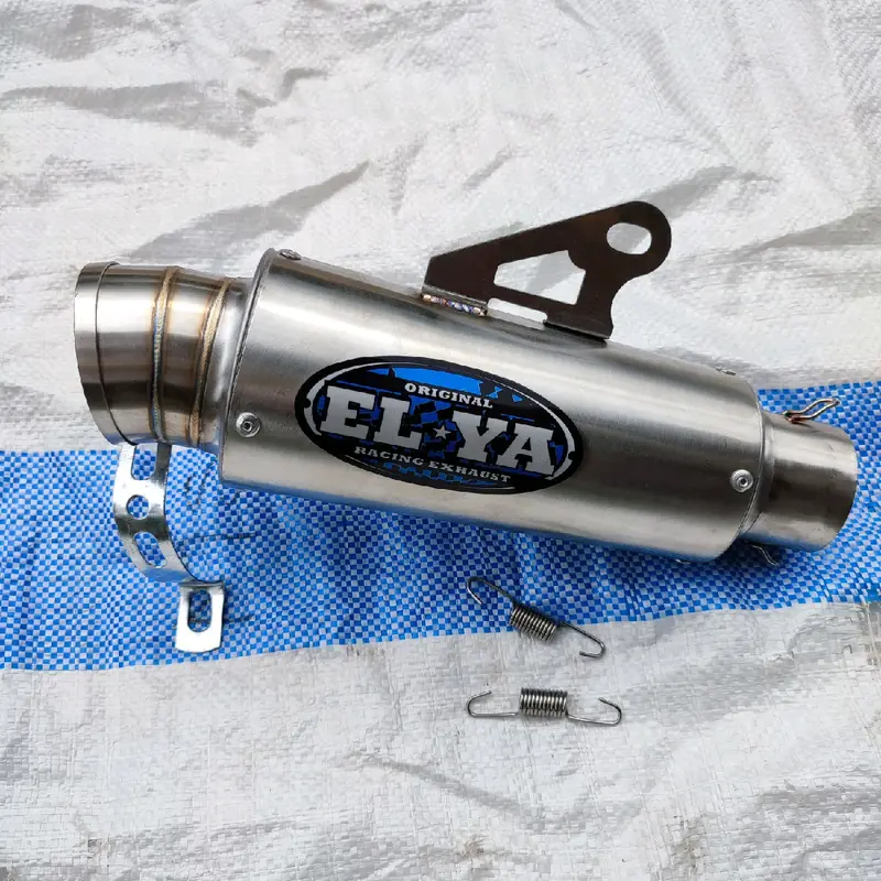 Slincer Elya Racing P20cm Sarteng Inlet 50mm Fullstainless Steel Anti Karat - Motorcycle, Kendaraan 0