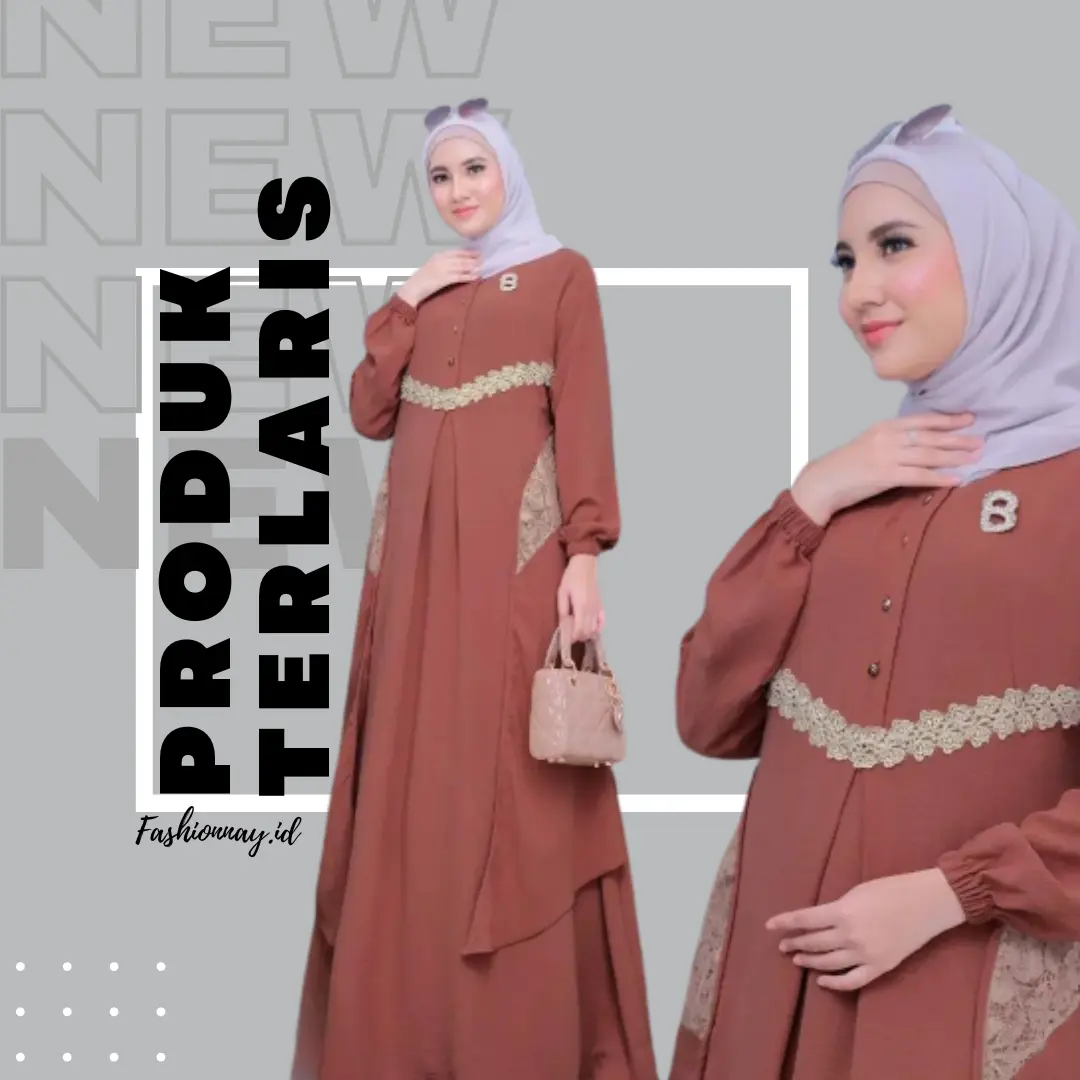 Baju Dress Kekinian Cringkle Airflow Mix Brukat Terbaru Modis Nyaman Dipakai Fashionable Apk Renda