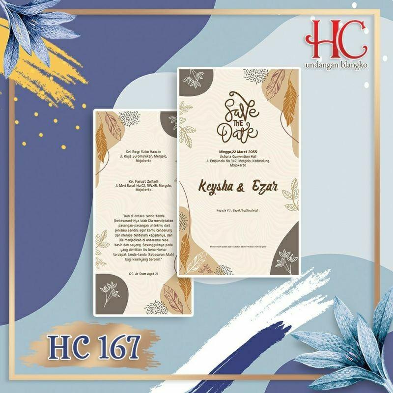 Undangan Pernikahan HC 167 Elegan Modern Paket Lengkap 100 PCS Gratis Label & Plastik - JanjiKita | Default