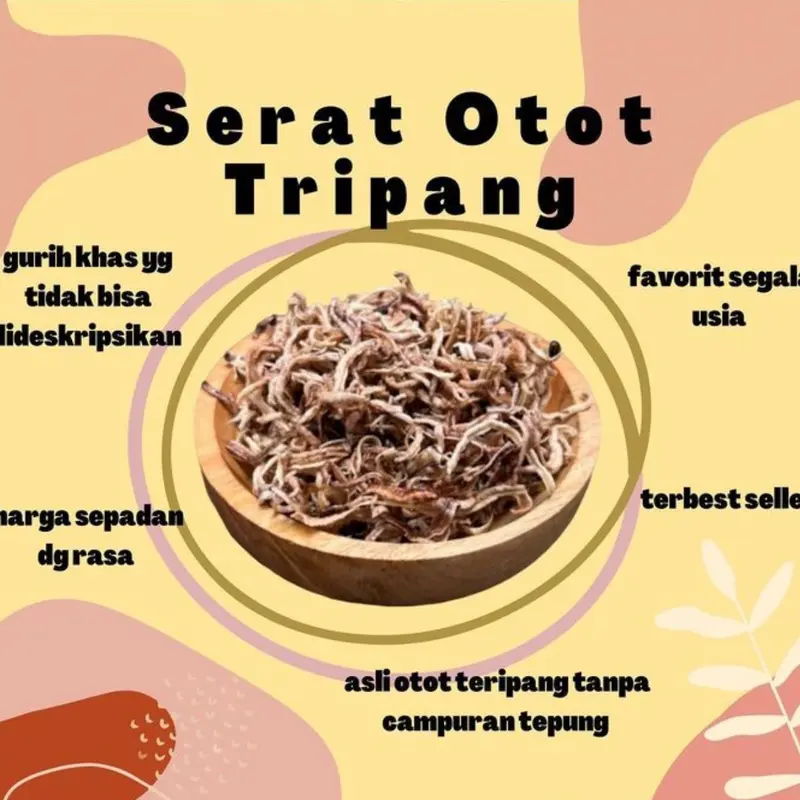 (Oleholeh Surabaya) Otot Serat Teripang 250gr Gurih 0