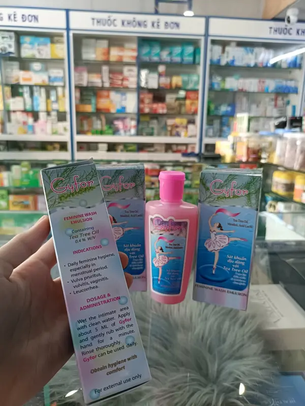 Dung Dịch Vệ Sinh Gyfor Nhũ Dịch Giúp Sạch Kháng Khuẩn Khử Mùi Chai 100ml 3