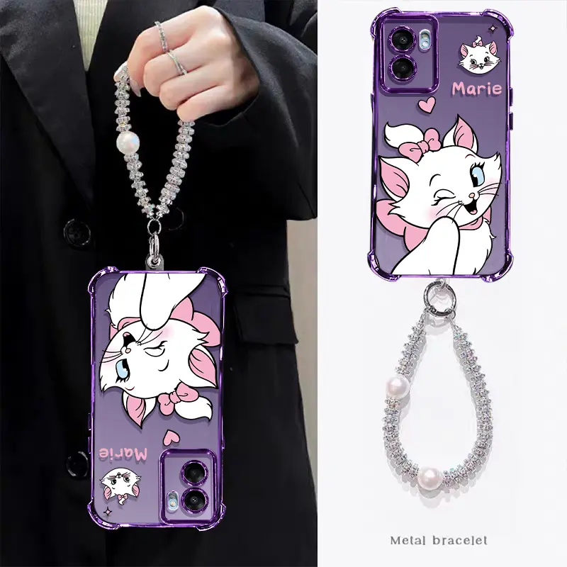XWDDFSK073 Casing Hand phone Tersedia Untuk OPPO A12 A15 A16 A17 A18 A38 A3S A57 A58 A5S A7 A72 A73 A74 A76 A77 A78 A78  Pola kucing mengedipkan mata selebriti internet diperkuat case ponsel dengan Lanyard pelindung Aksesoris Handphone 4