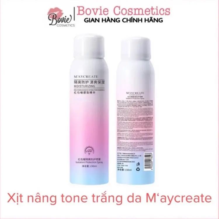 Xịt chống nắng nâng tone trắng da da M'aycreate | MaycreateTiêu chuẩn xác thực phù hợp Sunscreen Dưỡng BodyNăm 2025 mới 0