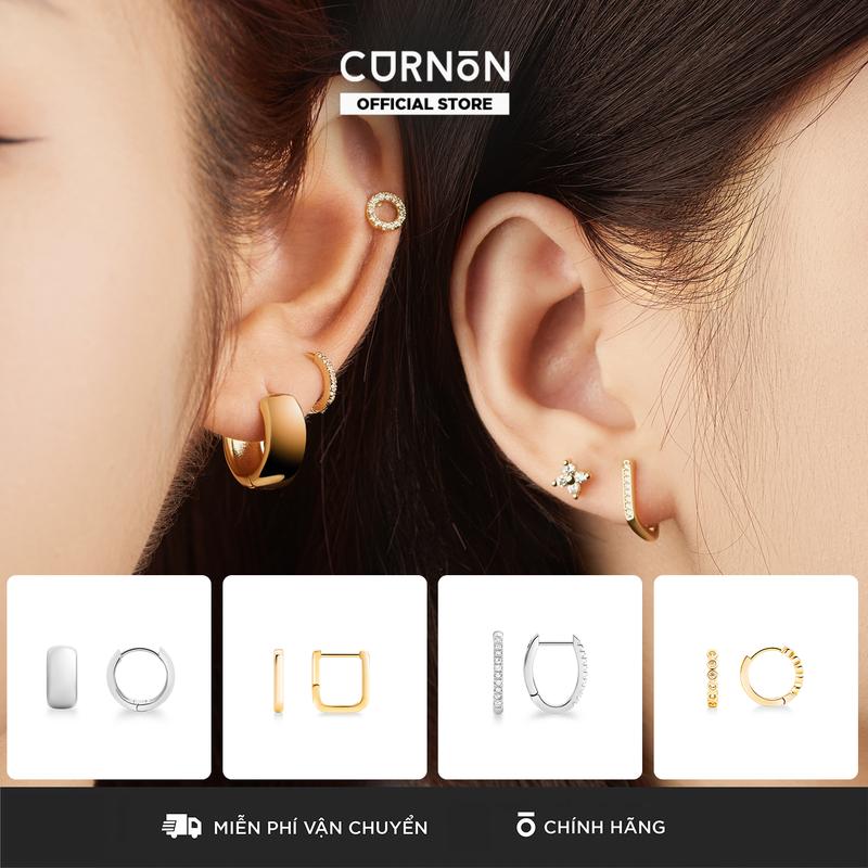 Bộ Sưu Tập Khuyên Tai Nữ Thời Trang Curnon Hoop Earring Collection - Khuyên Tai Nữ Brass