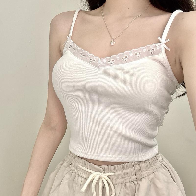 Loli top S1 / Áo dây đính 2 nơ _Điệu style 5