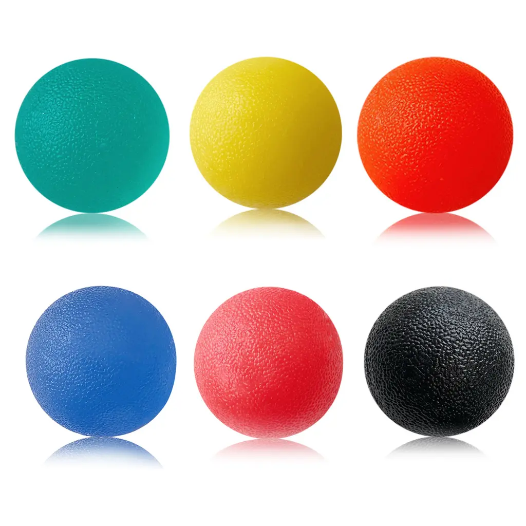 erklisij- Finger Training Round Grip Ball Grip Balls for Hand Rehabilitation 6pcs Finger Training Grip Balls for Stronger Hands Spherical Design for Men and Women for Fitness