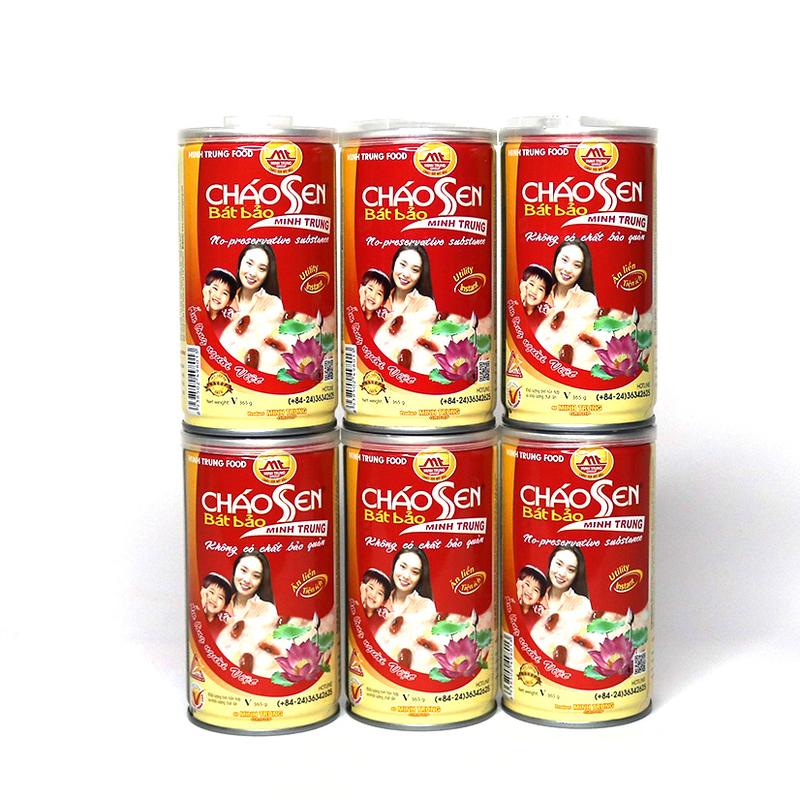 Cháo sen bát bảo Minh Trung ăn liền combo 6 lon - CSBB 6