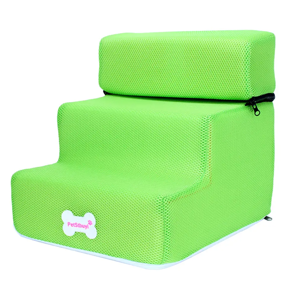 Rhoudve Small Dog Cats Pet 3 Steps Removable Non-slip Ramp Climbing Detachable Bed Ladder