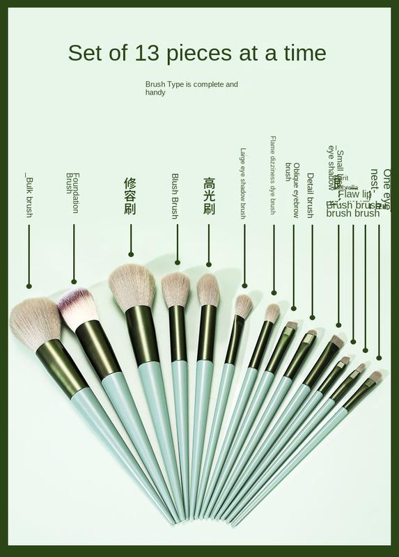 Product Introduction of Makeup Brush Suit Eye Shadow Blush Face Powder Highlight Repair Lip Brush Beauty Tools 0