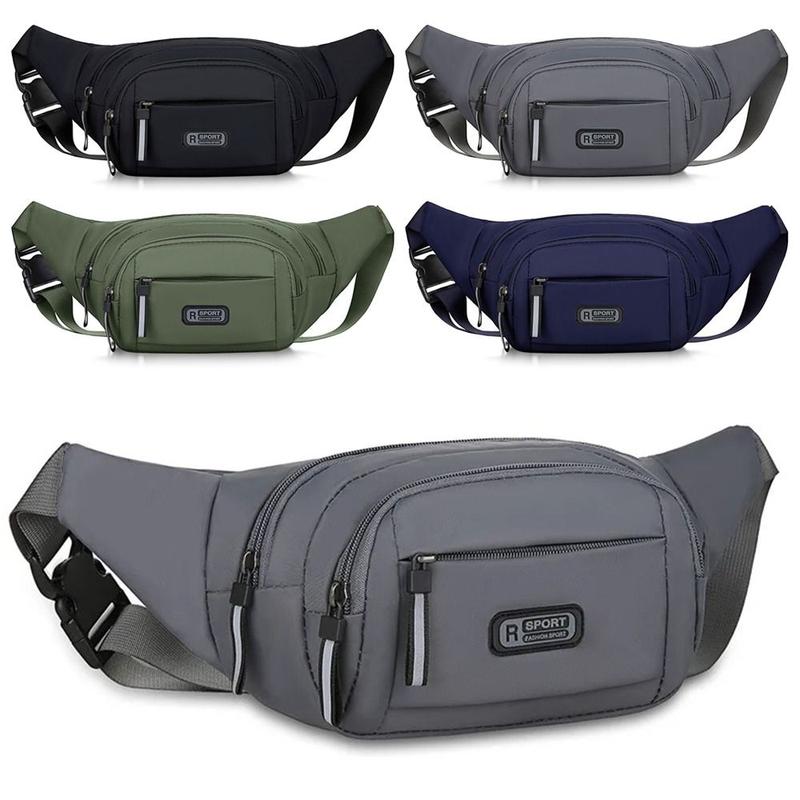Product Introduction of Beg Pinggang Lelaki, Bahan Nilon Pelbagai Fungsi, Berkapasiti Besar, Anti-kecurian, Sesuai untuk Sukan dan Perjalanan Luar, Kalis Air, Beg Telefon Bimbit, Dompet Kasir Perniagaan, Sesuai untuk Kegunaan Harian 13