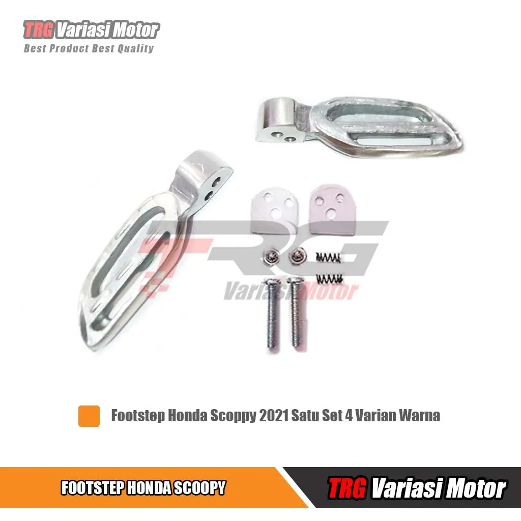 Footstep Scoopy 2021 Pijakan Kaki Belakang Satu Set 4 Varian Warna Motorcycle
