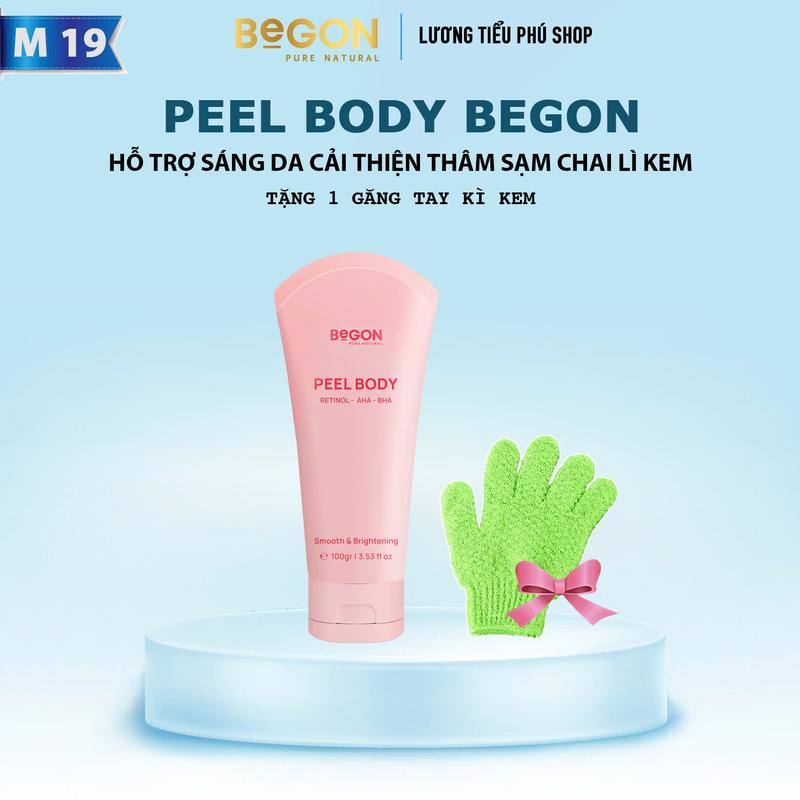 Mã 19 Kem Peel Body Retinol Bong Da BEGON Retinol + AHA +BHA Net 100gr