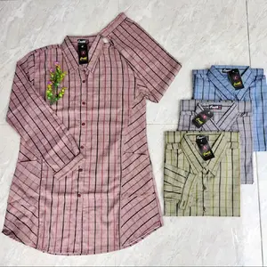 Atasan Asri Lengan Panjang Slim-fitting