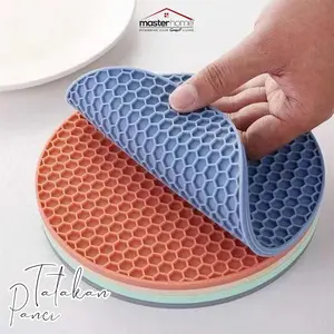 Masterhome Tatakan Panci Silikon Tahan Panas | Tatakan Piring Gelas Tebal | Alas Meja Anti Slip
