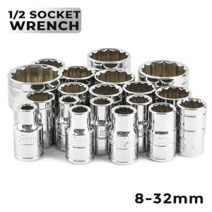fixtec Mata Socket Wrench 1/2 Inch 8-32mm Tersedia Beberapa Ukuran - 6553
