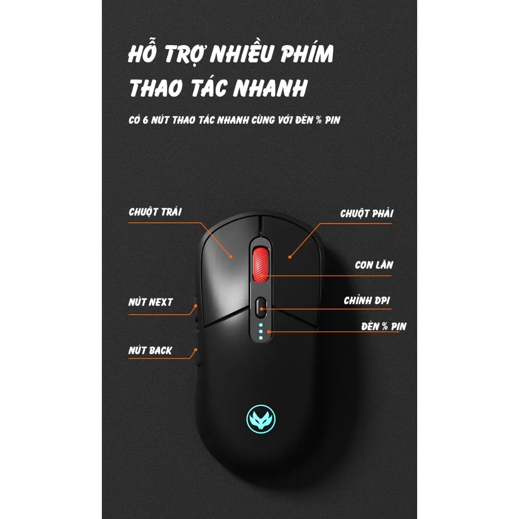 Chuột silent gaming không dây Atas F30 – 3 mode kết nối (không dây, bluetooth, có dây) – Pin 500mAh - dùng cho điện thoại, máy tính, macbook | BigBuy360 - bigbuy360.vn Chuột silent gaming không dây Atas F30 – 3 mode kết nối (không dây, bluetooth, có dây) – Pin 500mAh - dùng cho điện thoại, máy tính, macbook | BigBuy360 - bigbuy360.vn
