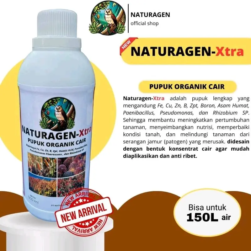 Pupuk naturagen x-tra solisu merawat tanaman dengan mudah dan cepat Alami
