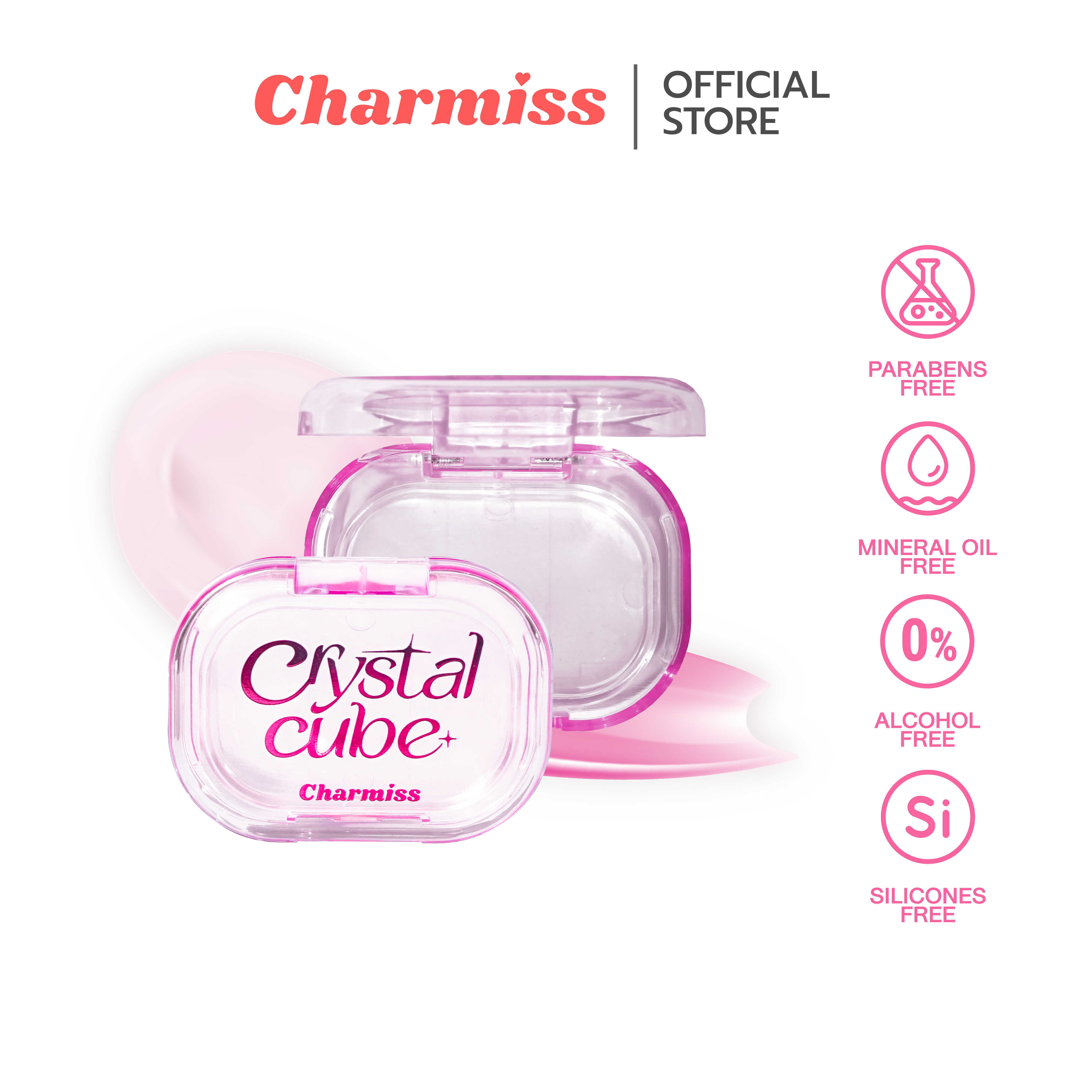 Charmiss Crystal Cube PH Changing Blush Gel บลัชใสเปลี่ยนสีได้ แก้มฉ่ำจึ้ง dewy ชมพู