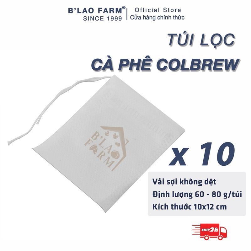  Combo 10 túi lọc ủ lạnh cà phê Cold Brew B'Lao Farm vải không dệt có dây rút 