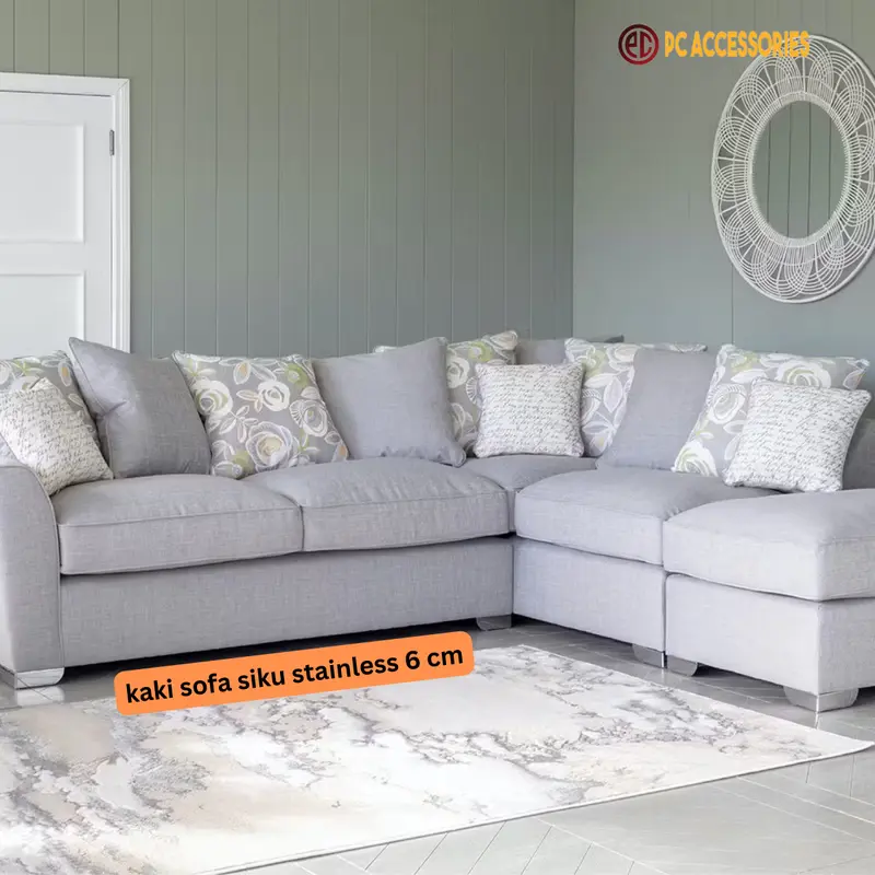 KAKI SOFA SIKU 6 CM STAINLESS MINIMALIS Modern 0
