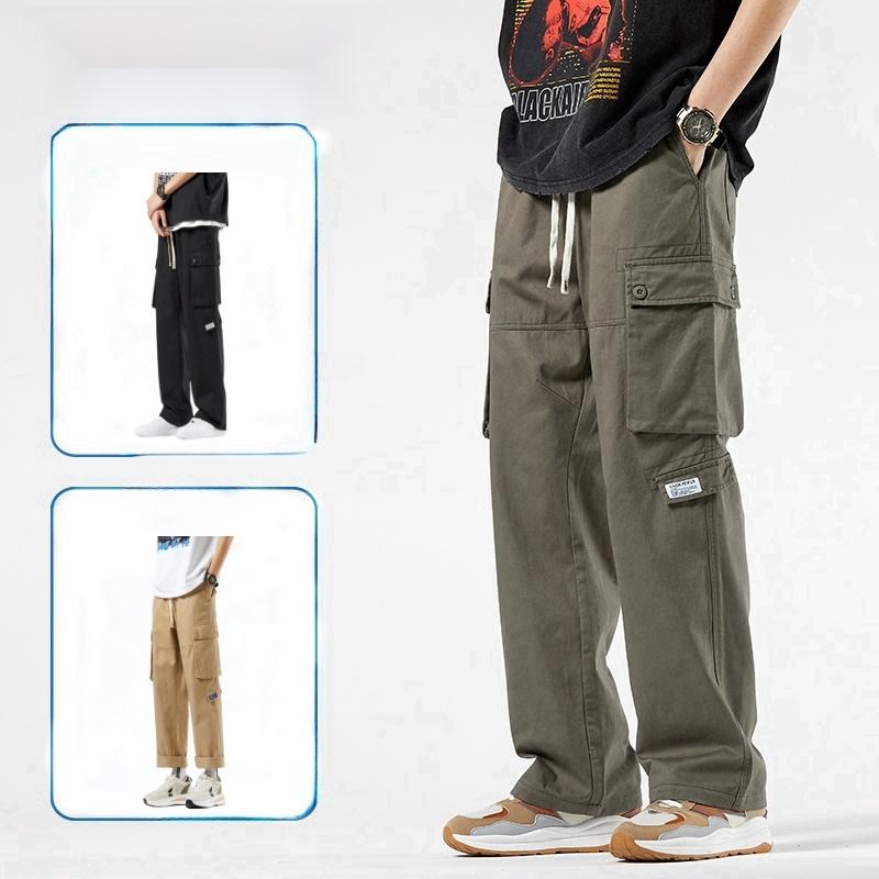 2025 Men's Work Pants, American Style, Loose Fit, Straight Cut, Easy to Match with Outfits, Summer INS Fashion Tide Handsome High Quality Man Clothing 0