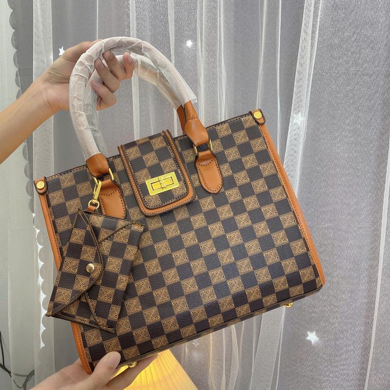 (TẶNG VÍ NHỎ) Túi xách nữ dáng công sở caro size 29cm - FREESHIP - Bag